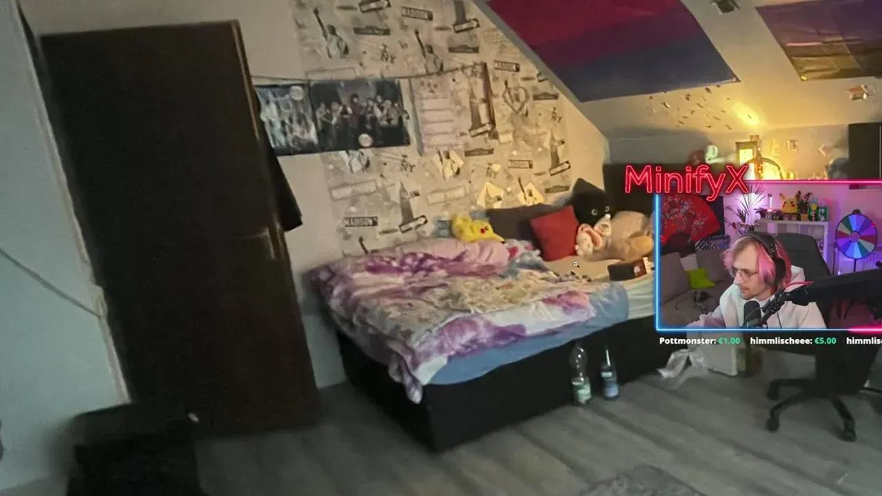 Zimmer-Einsendung mit Minis Reaction im YouTube-VOD